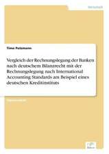 Vergleich der Rechnungslegung der Banken nach deutschem Bilanzrecht mit der Rechnungslegung nach International Accounting Standards am Beispiel eines deutschen Kreditinstituts