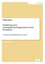 Einführung eines Leistungsbeurteilungssystems in der Produktion