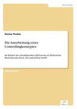 Die Ausarbeitung eines Controllingkonzeptes