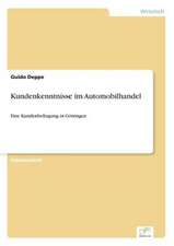 Kundenkenntnisse im Automobilhandel