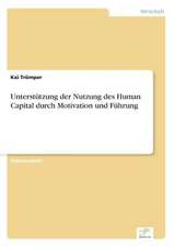 Unterstützung der Nutzung des Human Capital durch Motivation und Führung