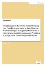 Erstellung eines Konzepts zur Einführung von Projektmanagement in Kombination mit einer Projektmanagement-Software in Unternehmen mit internationalen Projekten durch gezielte Einführungsmaßnahmen