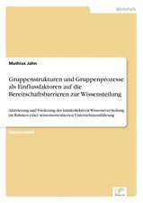 Gruppenstrukturen Und Gruppenprozesse ALS Einflussfaktoren Auf Die Bereitschaftsbarrieren Zur Wissensteilung