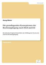 Die grundlegenden Konzeptionen der Rechnungslegung nach HGB und IAS