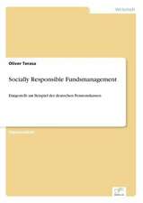 Socially Responsible Fundsmanagement