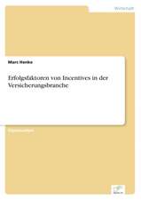 Erfolgsfaktoren von Incentives in der Versicherungsbranche