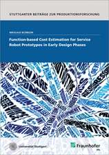 Function-based Cost Estimation for Service Robot Prototypes in Early Design Phases