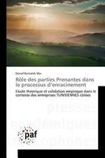 Rôle des parties Prenantes dans le processus d¿enracinement