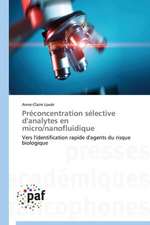 Préconcentration sélective d'analytes en micro/nanofluidique