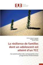 La Resilience de Familles Dont Un Adolescent Est Atteint D'Un Tcc: Pour L'Ethique D'Une Consommation Plus Objective