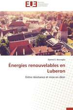 Energies Renouvelables En Luberon: Mesure Et Determinants