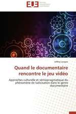 Quand Le Documentaire Rencontre Le Jeu Video: Du Sanctuaire Au Guerrier