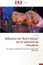 Influence Du "Boire Social" Sur Le Sommeil de L'Etudiant: Cas Du Maroc