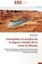 Conception Et Analyse de La Digue a Steriles de La Mine El Halassa: Cas de La Savonnerie Nosa