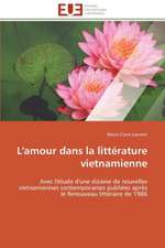 L'Amour Dans La Litterature Vietnamienne: Senegal/France