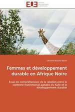 Femmes Et Developpement Durable En Afrique Noire: Micro/Nano Manipulation