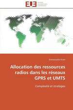 Allocation Des Ressources Radios Dans Les Reseaux Gprs Et Umts: Outils de Gestion Des Reseaux D'Alimentation En Eau Potable