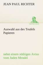 Auswahl Aus Des Teufels Papieren: Philaletis)