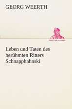 Leben Und Taten Des Beruhmten Ritters Schnapphahnski: Erzahlung in Neun Briefen