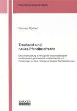 Treuhand und neues Pfandbriefrecht