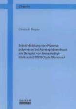 Schichtbildung von Plasmapolymeren bei Atmosphärendruck am Beispiel von Hexamethyldisiloxan (HMDSO) als Monomer