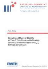 Growth and Thermal Stability of V-Al-C Thin Films and Infiltration and Oxidation Resistance of Al2O3 Infiltrated Iron Foam