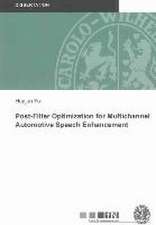 Post-Filter Optimization for Multichannel Automotive Speech Enhancement