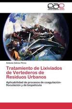 Tratamiento de Lixiviados de Vertederos de Residuos Urbanos