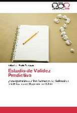 Estudio de Validez Predictiva