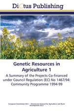 Genetic Resources in Agriculture 1