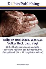 Religion und Staat. Was u.a. Volker Beck dazu sagt