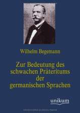 Begemann, W: Zur Bedeutung des schwachen Präteritums der ger