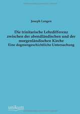 Die trinitarische Lehrdifferenz zwischen der abendländischen und der morgenländischen Kirche