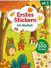 Erstes Stickern - Im Herbst