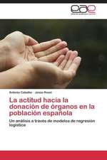 La actitud hacia la donación de órganos en la población española