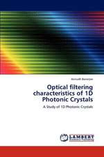 Optical filtering characteristics of 1D Photonic Crystals