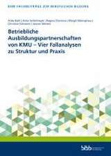 Betriebliche Ausbildungspartnerschaften von KMU - Vier Fallanalysen zu Struktur und Praxis