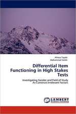 Differential Item Functioning in High Stakes Tests