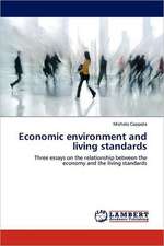 Economic environment and living standards