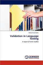 Validation in Language Testing