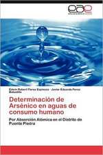 Determinacion de Arsenico En Aguas de Consumo Humano