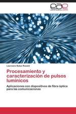 Procesamiento y caracterización de pulsos lumínicos