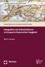 Integration Von Infrastrukturen in Europa Im Historischen Vergleich: Synopse