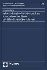 Barry, S: Informationelle Gleichbehandlung