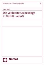 Die verdeckte Sacheinlage in GmbH und AG