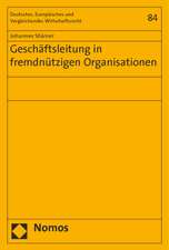 Geschäftsleitung in fremdnützigen Organisationen