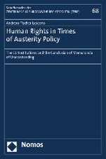 Human Rights in Times of Austerity Policy