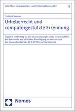 Urheberrecht und computergestützte Erkennung