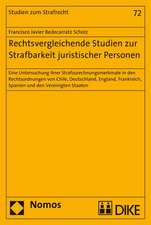 Rechtsvergleichende Studien Zur Strafbarkeit Juristischer Personen: Eine Untersuchung Ihrer Strafzurechnungsmerkmale in Den Rechtsordnungen Von Chile,