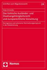 Das türkische Ausländer- und Staatsangehörigkeitsrecht und europarechtliche Vorwirkung